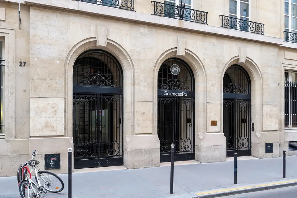 Sciences Po, entrance on rue Saint-Guillaume, Paris